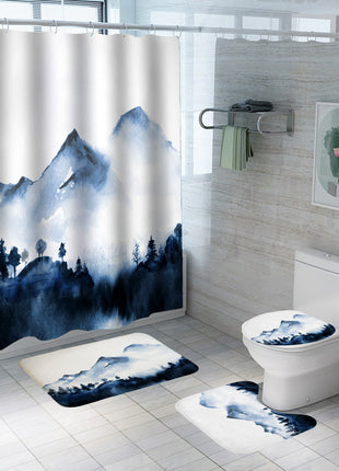 Chinese Landscape Shower Curtain