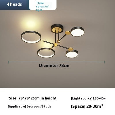 Lámparas de araña con iluminación LED para sala de estar y dormitorio