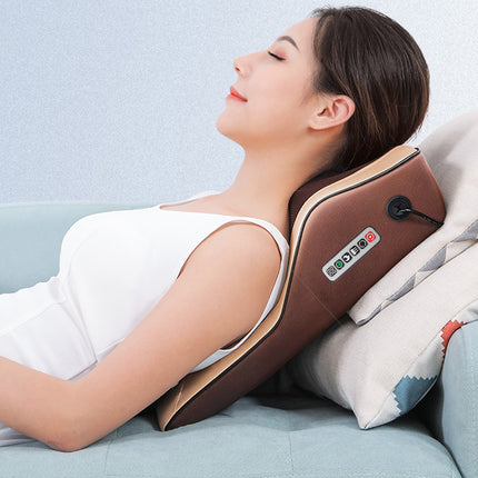 Almohada de masaje inteligente para el cuello con calefacción por infrarrojos para el hogar y la oficina