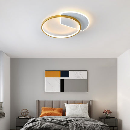 Lámpara de techo minimalista nórdica para dormitorio, moderna y hogareña.