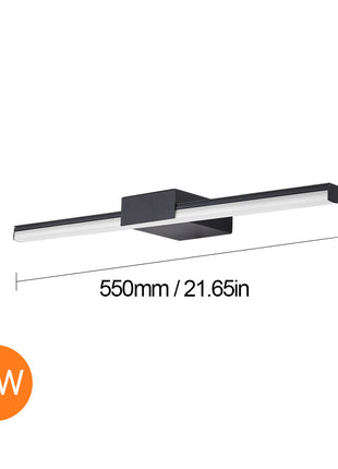 Espejo de baño de estilo nórdico con iluminación LED