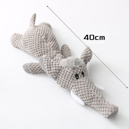 Plush Cartoon Puppy Dog Toy Pet Dog Chew Squeak Toys
