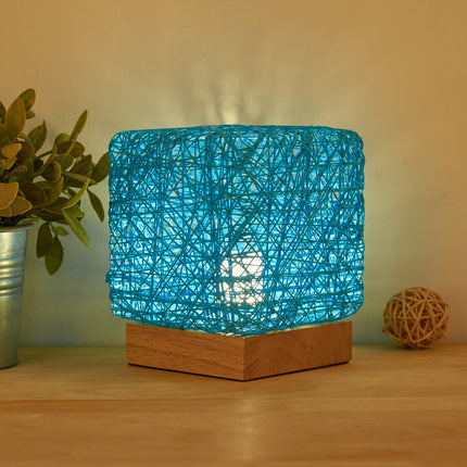 Handwoven Rattan Table Lamp