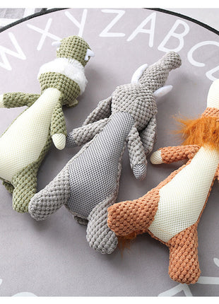 Plush Cartoon Dog Squeaky Toy ⭐