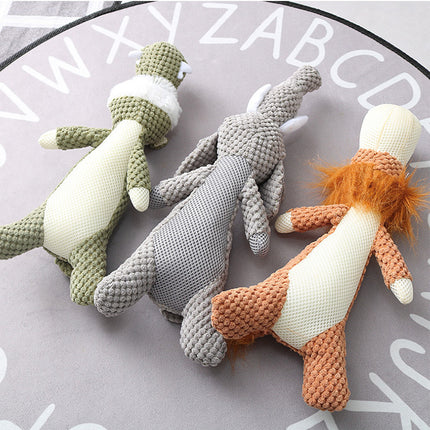 Plush Cartoon Puppy Dog Toy Pet Dog Chew Squeak Toys