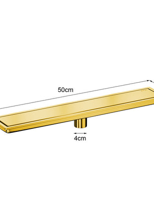 Desagüe de suelo para ducha de baño rectangular de acero inoxidable