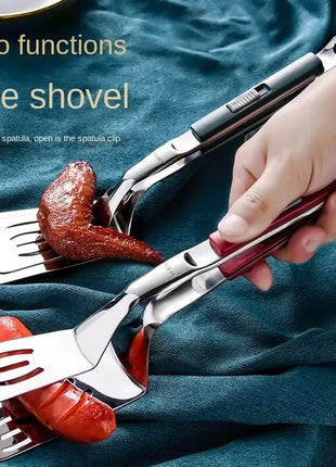 Stainless Steel Grill Spatula Tongs