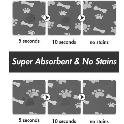 Pet Feeding Mat-Absorbent Dog Mat For Food