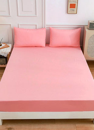 Sábanas de algodón para estudiantes, sábana ajustable, funda de almohada