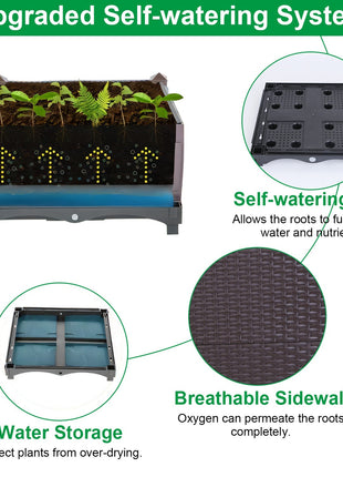Maceta elevada para plantas de exterior