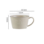 Taza de desayuno beige