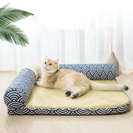 Cat Mats For Sleeping In Summer Non-stick Hair Mats