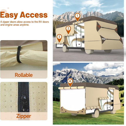 Class C RV Cover 2025 Upgraded Heavy Duty 7