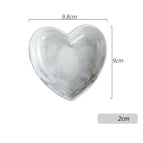 4inch grey peach sauce dish
