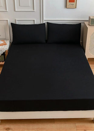 Sábanas de algodón para estudiantes, sábana ajustable, funda de almohada