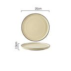 Beige / 8in shallow dish
