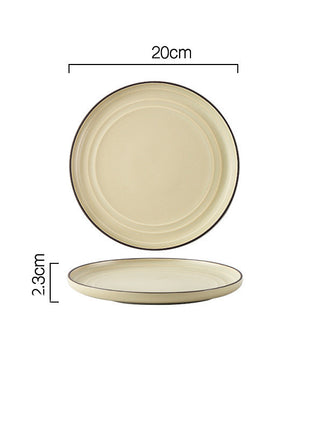 Vajilla y vajilla de combinación de cuenco y plato sencillos Wind