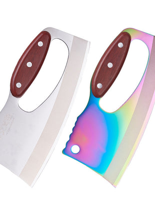 Cuchillo de cocina con mango de madera veteada Suministros de cocina