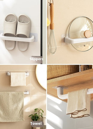 Wall-Mounted No-Drill Slipper Rack