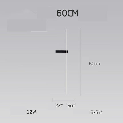 Lámpara de pared nórdica minimalista moderna minimalista para sala de estar, sofá, fondo