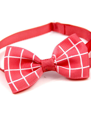 Corbata a cuadros para mascotas, bufanda para gatos y perros, accesorios para mascotas