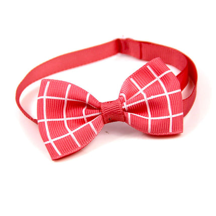 Corbata a cuadros para mascotas, bufanda para gatos y perros, accesorios para mascotas