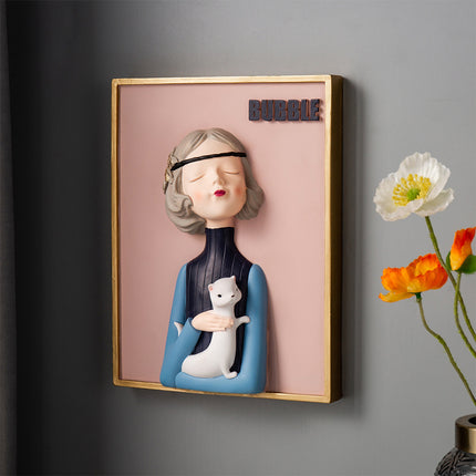Bubble Girl Living Room Children's Room Decoration