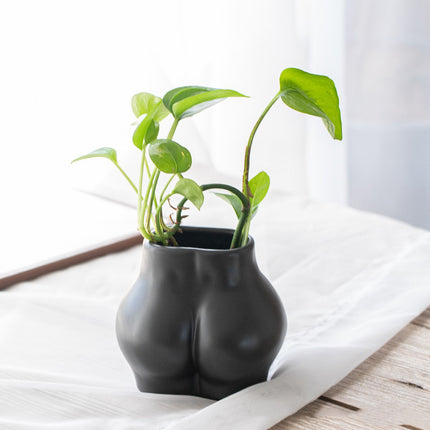 Fashion Simple Character Butt Ceramic Succulent Flower Pot