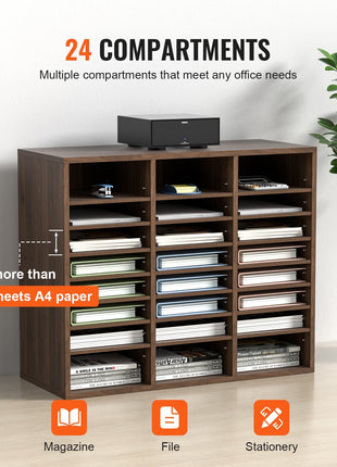 VEVOR 24-Compartment Mail Organizer ⭐