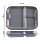 Placa de compartimento gris