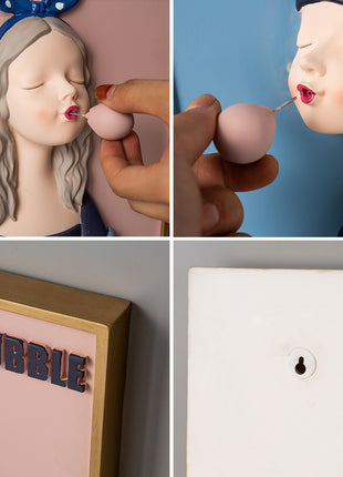 Bubble Girl Decorative Figurine