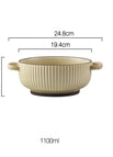 Beige / Cuenco binaural de 7,6 pulgadas