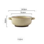 Beige / 7.6in binaural bowl