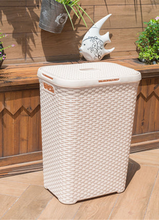 Woven Plastic Laundry Storage Basket