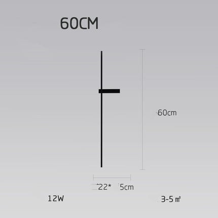 Lámpara de pared nórdica minimalista moderna minimalista para sala de estar, sofá, fondo