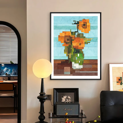 Flower Architecture Restaurant Entrance Hanging Painting