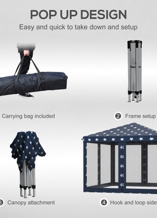 Outsunny 10x10 Canopy Tent