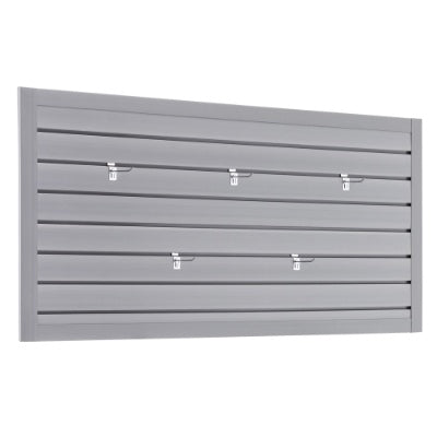 Paneles de pared de listones de PVC, sistema de almacenamiento para garaje y hogar de 1,2 m x 0,6 m