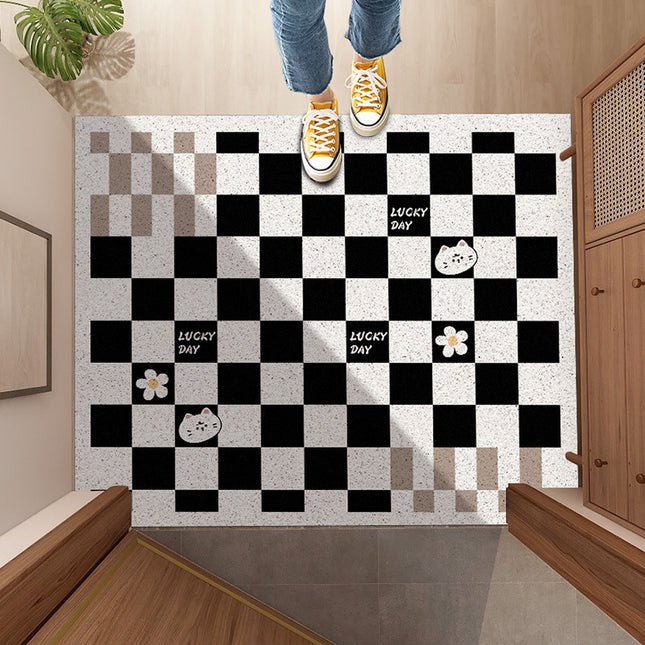 Home Fashion Floor Mat Checkerboard