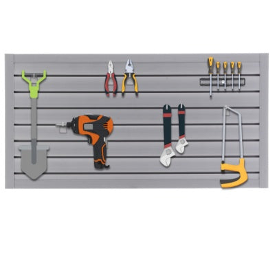 Paneles de pared de listones de PVC, sistema de almacenamiento para garaje y hogar de 1,2 m x 0,6 m