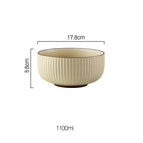 Beige / 7in soup bowl