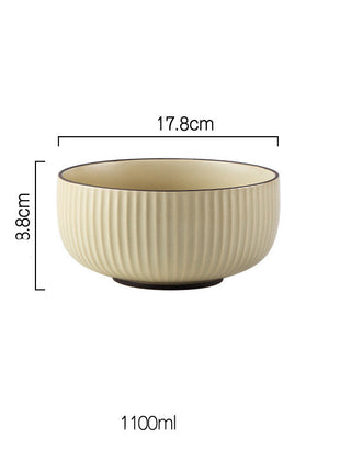 Vajilla y vajilla de combinación de cuenco y plato sencillos Wind