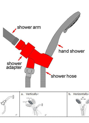 Universal Shower Arm Diverter Valve