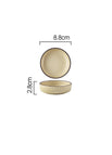 Beige / Plato de sabor de 3,4 pulgadas