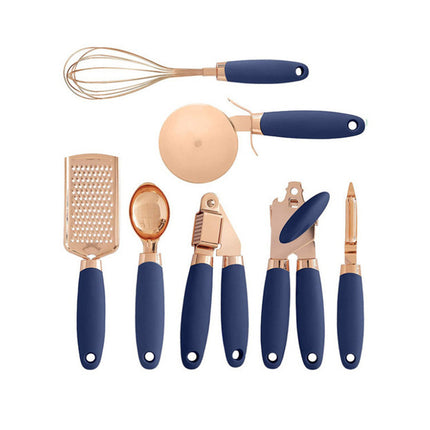Juego de pelador de cocina con revestimiento de cobre