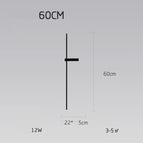 Luz cálida negra de 60 cm