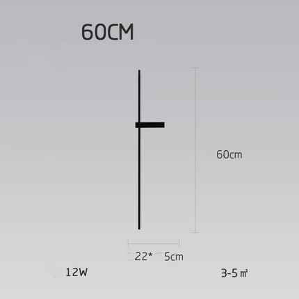 Lámpara de pared nórdica minimalista moderna minimalista para sala de estar, sofá, fondo