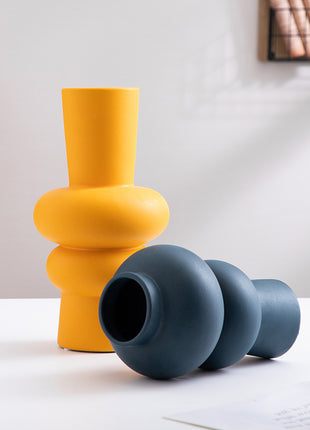 Ceramic Vase Flower Nordic Minimalist Living Room Decoration