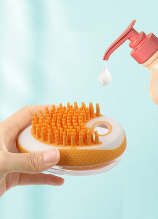 Dog Cat Bath Brush 2-in-1 Pet SPA Massage ⭐