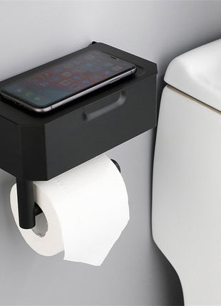 Caja de pañuelos de acero inoxidable para baño sin perforaciones